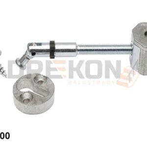 Złącze ZipBolt 13.900 - montaż poręczy ze słupem pod kątem